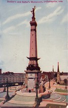 Indianapolis Indiana Soldier&#39;s And Sailor&#39;s Monument~Majestic Publ Postcard 1911 - £4.77 GBP