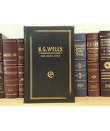 H.G. Wells - Four Complete Novels - leather-bound - Time Machine, Moreau, etc - $70.00