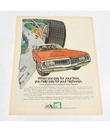 1972 Highway Trust Fund Kelly Springfield Tires NTRDA Print Ad 10.5&quot; x 1... - £6.27 GBP