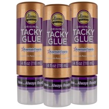 All Purpose Tacky Glue  Dries Clear 4 Oz  3 Pack - £23.42 GBP