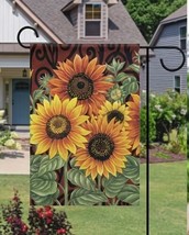 Sunflower Double Sided Garden Flag ~ 12&quot; x 18&quot; ~ NEW! - £9.54 GBP