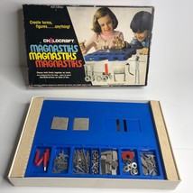 Vintage Childcraft Magnastiks Magnet Construction Game Build Create Lear... - $16.83