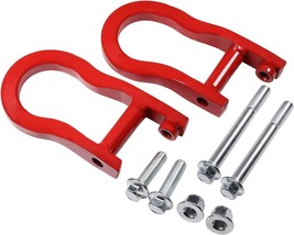 Front Tow Hooks Chevy Silverado GMC Sierra 1500 2007-2019 in Red Tow Hoo... - $29.91