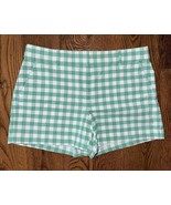 Ann Taylor LOFT shorts The Riviera Green White Check Sz 8 Oxford ~ Worn ... - £8.11 GBP