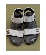 Therafit H60419B/White Silver Strappy Sandal Womens Size 10.5-11 - $932.02 MXN