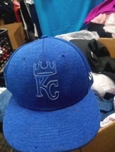 K C Royals, Hat New Era 59Fifty 5950 Fitted Baseball Cap Size 7 1/8 ,   1096 - $19.00