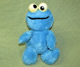 Vintage Sesame Street Hasbro Softies Baby Cookie Monster 11&quot; Rattle Plush Toy - £7.41 GBP