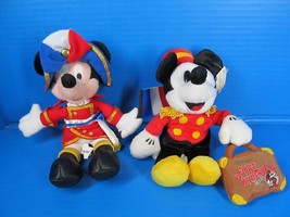 Disney Lot of 2 Epcot French Mickey &amp; Fort Wilderness Bellhop Mickey Both Tags - $37.40