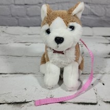 Battat Our Generation Husky Puppy Dog 7&quot; Plush with Collar and Leash - £9.30 GBP