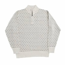 F/x Fusion Men&#39;s Tonal Diamond 1/4 Zip Sweater Size L - $34.65