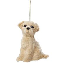 Plush Yellow Labrador Retriever Dog Ornament New - $15.98