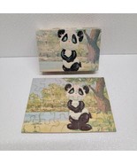 Vintage TUCO Small 5.25&quot; x 7&quot; Puzzle 30 Pieces Panda Bear - Complete! - $17.72