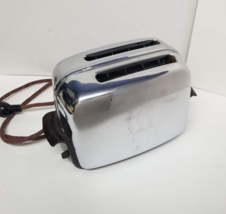 Toastmaster 1B14 Toaster Chrome Art Deco 1950s Vintage 2 Slice Pop Up - £19.05 GBP