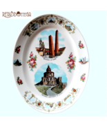 Fine White Porcelain Ornamental Plate Decorated Symbols City Bologna - $855.79 MXN