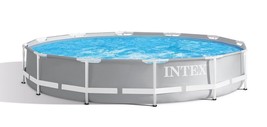 Intex 12 Foot x 30 Inches Durable Prism Steel Frame Above Ground Swimmin... - £232.28 GBP