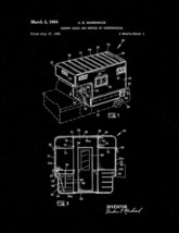 Camper Coach And Method Of Construction Patent Print - Black Matte - $7.95+