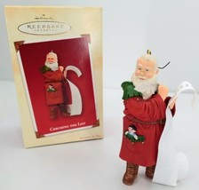 Vintage 2002 Hallmark &#39;Checking The List&#39; Santa Keepsake Ornament - £12.54 GBP