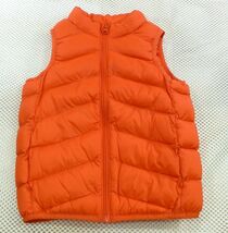 NWT Wonder Nation Bright Orange Eco-Friendly Puffer Vest Kids 4T Packabl... - $9.50