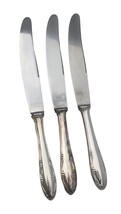 2 Vintage Wellner Germany Silverplate Dinner Knife Stainless Blade 53954... - $29.70