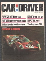 Car and Driver-6/1967-Farewell To Sebring-Baby Ferrari - £32.56 GBP