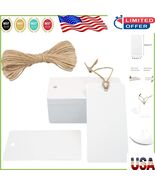Sturdy 100PCS White Blank Tags - Perfect for Gifts, Crafts &amp; Holiday Decor - $19.92 CAD