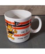 Vintage Garfield I&#39;m a Bengals Fan-Atic Coffee Mug NFL Cincinnati Jim Davis - £13.14 GBP