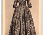 Silk Morning Dress 1842 Metropolitan Museum of Art UDB Postcard W2 - £4.70 GBP