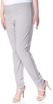 allbrand365 designer Womens Studded Pull On Skinny Pants,Size 14,Sky Grey - $48.38