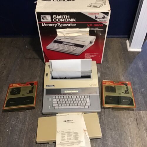 Smith Corona XD 5600 Memory Typewriter Works  Ribbon Cartridges Printwheels - £146.79 GBP