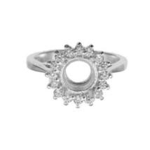 Bague Solitaire Flans 6 mm-20 MM Rond Arrangement 925 Argent Fiançailles Vierge - £18.70 GBP+