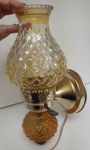 Vintage Pineapple Glass Coach Light Wall Lantern Sconce Chimney Hurricane Lamp - £79.08 GBP