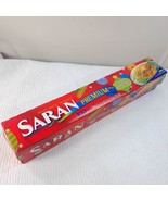 Saran Premium Wrap Festive Green plastic film cling heavy duty 2008 Vintage - $32.27 CAD
