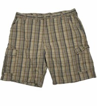 Wrangler Tartan Plaid Cargo Shorts Men Size 44 (Measure 42x10) Lightweight - $12.49