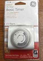 NEW GE 15431 Indoor 24-Hour Basic Lights Lighting Timer - White - Progra... - $296.52 MXN