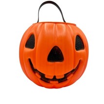 Union Products Blow Mold AJ Renzi Pumpkin 2 Sided Bucket Pail Halloween ... - £18.30 GBP