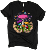 Psychedelic Mushrooms Trippy Fungi Hippie T-Shirt - £22.43 GBP