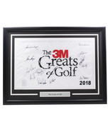 Multi Signed Framed 3M Greats of Golf Flag Jack Nicklaus Gary Player +10... - £763.32 GBP