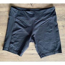 Soma Sport Short Stretch Workout Black Athletic Shorts 1116 Women&#39;s Size Large L - £13.57 GBP