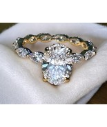 Size 7 IGI 2.01 TCW LG Oval Brilliant Cut Diamond Ring 14k Y Gold VVS2 ~... - $1,760.22 CAD