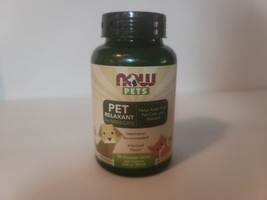 Now Foods PET RELAXANT for Dogs &amp; Cats, 90 Chewable Tablets CALM, RELAX AID - £22.06 GBP