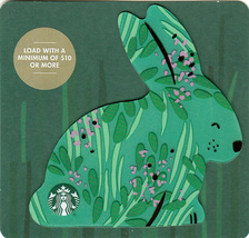 Starbucks 2019 Green Easter Bunny Collectible Gift Card New No Value - £2.38 GBP