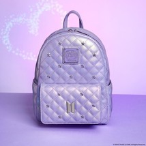 Loungefly Funko Pop! By Loungefly BTS Logo Iridescent Purple Mini Backpack - $1,480.76 MXN