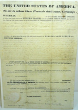 1845 Native American Creek Tribe Trail of Tears Vellum Polk Manuscript Signed - £1,580.89 GBP