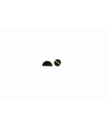 Sterling Silver Ear Studs - Asimetric Black Earrings - Geometric and Min... - $42.48 CAD