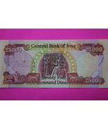 2003 25,000 Dinar Iraq Central Bank Crisp Uncirculated You Get Note in P... - $49.99