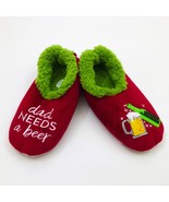 Snoozies Men&#39;s Dad Need&#39;s a Beer Small 7/8 Burgundy - £9.63 GBP