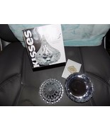 GODINGER SHANNON CLEAR LEAD CRYSTAL HERSHEY KISS COVERED CANDY DISH NEW - €34,16 EUR