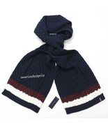SCARVES MEN&#39;S PRE-OWNED TOMMY HILFIGER NAVY BLUE THICK &amp; WARM - $335.37 MXN