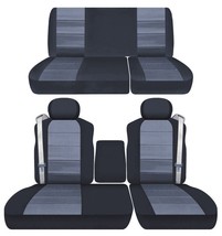 40/60 Front W/ console and Rear bench seat covers fits Ford F150 truck 2001-2003 - £125.29 GBP