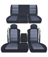 40/60 Front W/ console and Rear bench seat covers fits Ford F150 truck 2001-2003 - £126.76 GBP